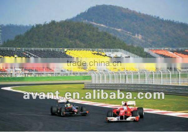 Fixed durable stadium school use metal bleacher system