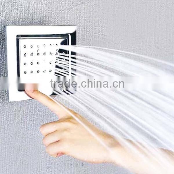 high quality conceal in wall mounted 100*100mm brass adjustable body jet