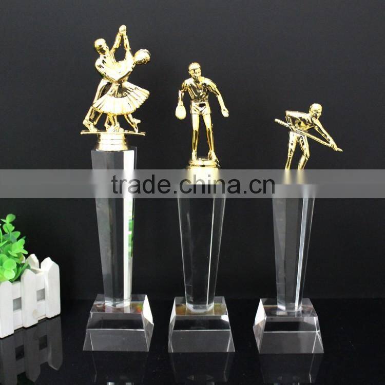 2016 cheap China New medal & crystal sports award trophy