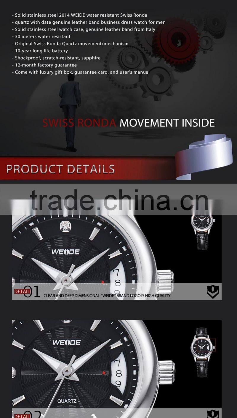 WEIDE dive watch Genuine Leather Strap Watches Women Dress expensive Watches champion watches manufacturers WG93006