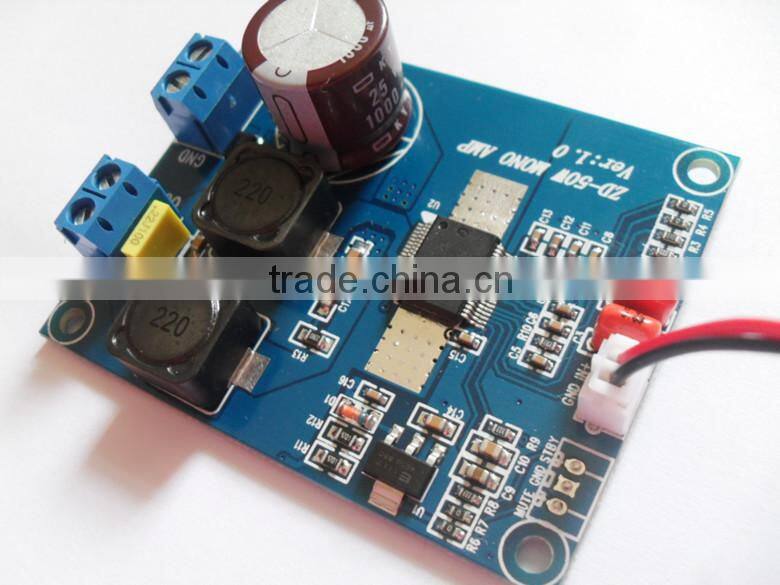 TDA7492MV Mono / 1 Channel 12V class d digital power amplifier module for active speaker Assemble board