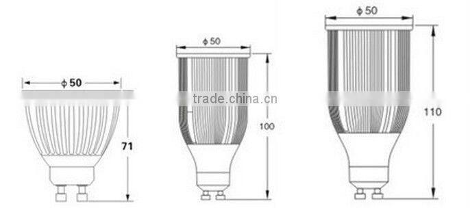 Spotlight COB LED 9W, Anti-glare Lens Design, 90-100lm/W, 3 Years Warranty,GU10 LED 9 Watt