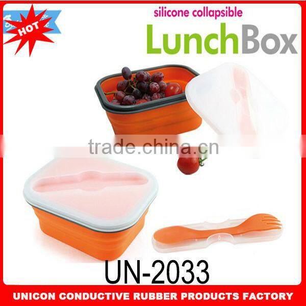 High quality newest lunch box make of food grade silicone