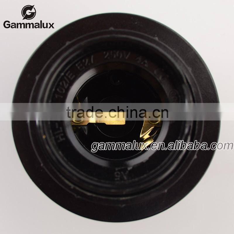 E26/E27 Black Bakelite Lamp Holder Half Threaded Body Bakelite Lamp Holder/Good Quality