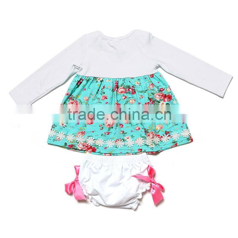 2016 summer organic cotton import baby clothes children frocks designs 2016