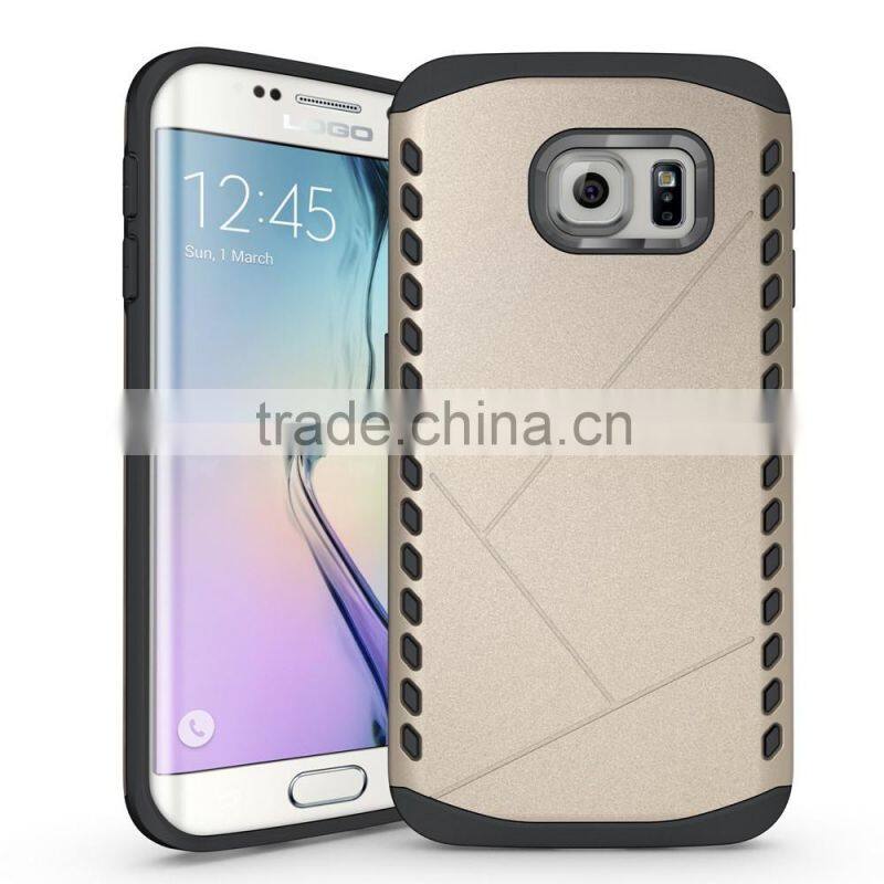 2 IN 1 hybrid armor case for Sumsung S6 edge great protector for your love phone