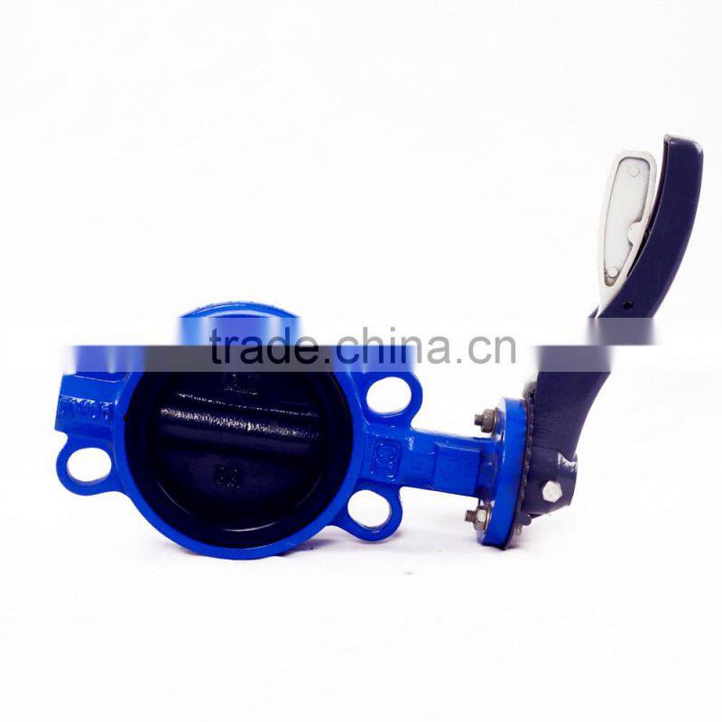 Concentric Slim Disc Wafer Type Butterfly Valve with Bare Shaft