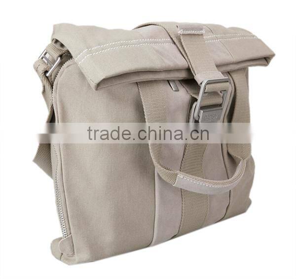 Fashionable Canvas w/Leather trim Dslr Camera Shoulder bag