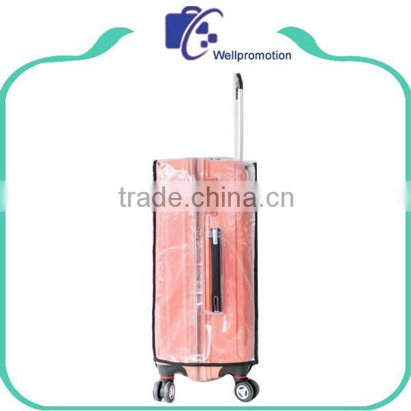 Custom travel waterproof clear pvc suitcase luggage cover