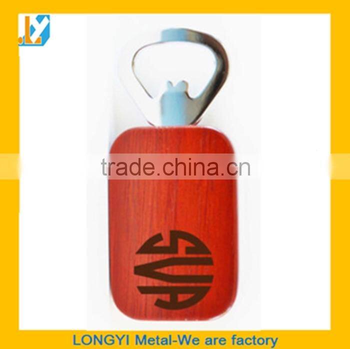 Custom wooden bottle opener