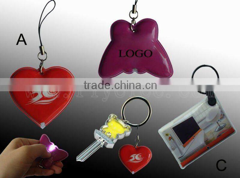 bulb shaped led light with key ring