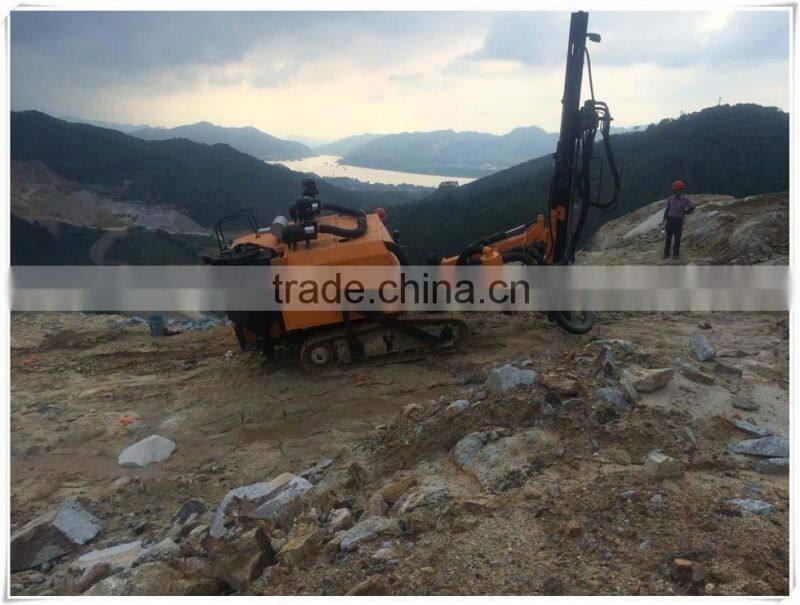 KT7 Open-air DTH Crawler Drilling Rig For Stonework