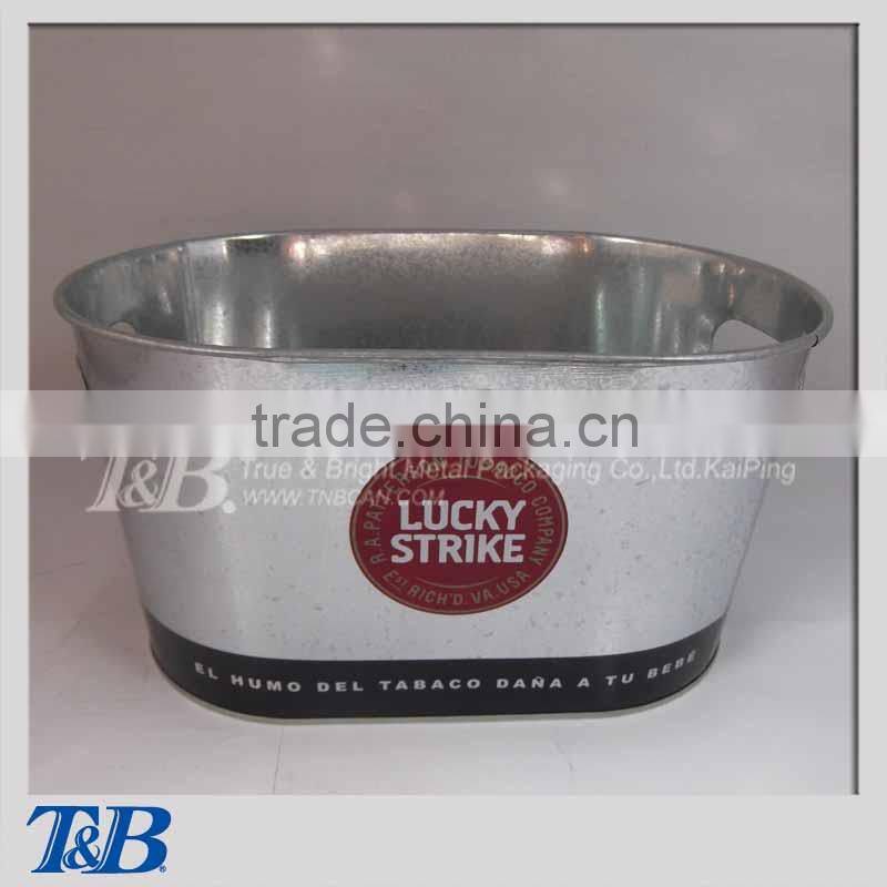 Light Color printing galvanized ice bucket