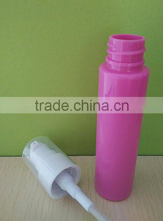 40ml PET material plastic bottle with clear cap and lotion pump for essential oil