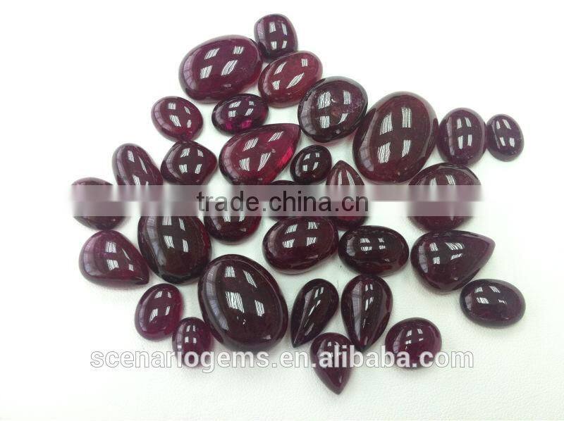 Natural Multi-Shape Cabs Loose Gemstone Rubellite Cabochon