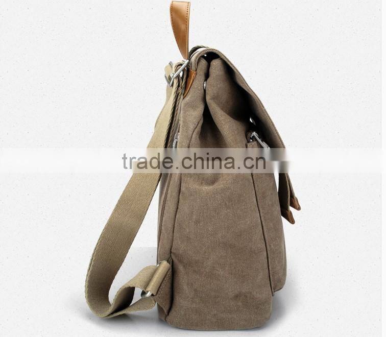 Casual lady canvas backpack bag women