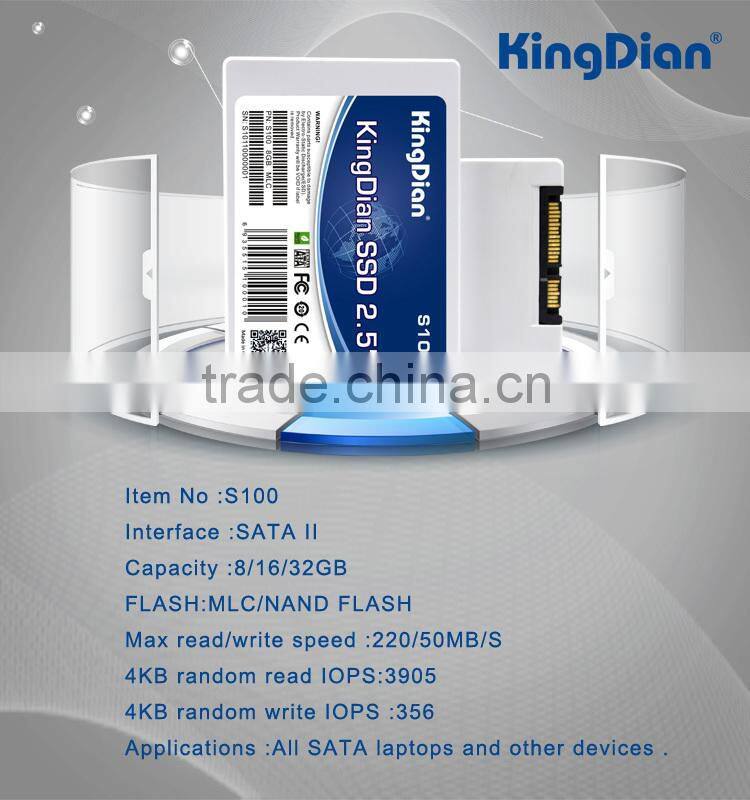 Plastic case KingDian 16GB Solid State Disk drive SATA series for laptop macpro PCs