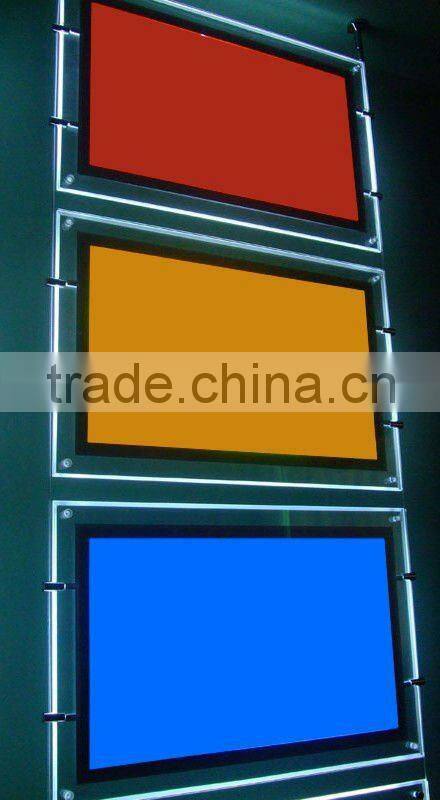 Factory hot sell: double sided plexiglass led light box