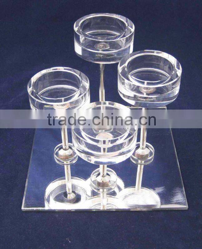 Crystal candle holder
