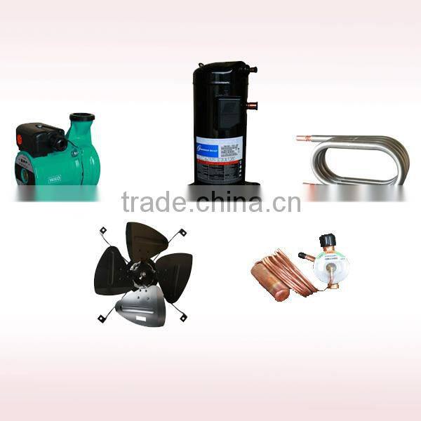 Deron air to water heat pump water heater, R410a or R417A, with electric heating element