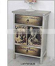 Sandblasting Varnish Top Farming Antique Wood Buffet Cabinet