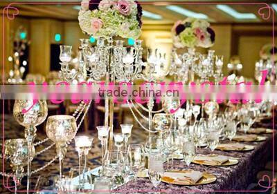 decorative crystal table candlestick wedding