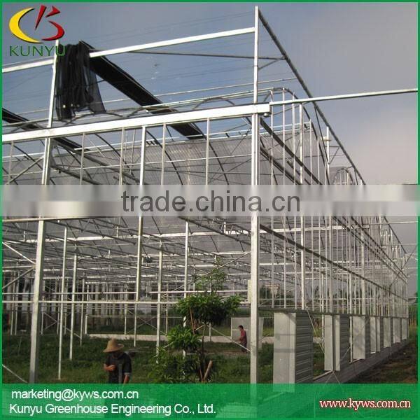 Multi-span polycarbonate greenhouse commercial greenhouse for sale