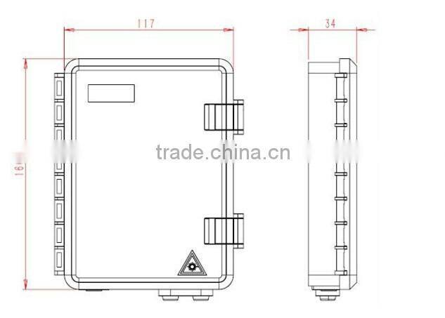 FTTH 4 cores Outdoor Fiber Optic Cable Termination Box, Fiber Optic Box, FTTH Box