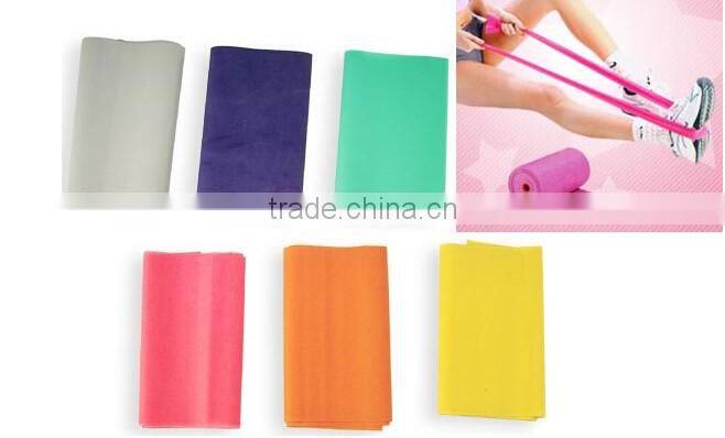 Heavy duty logo printed latex tube elastic leg resistance bands set