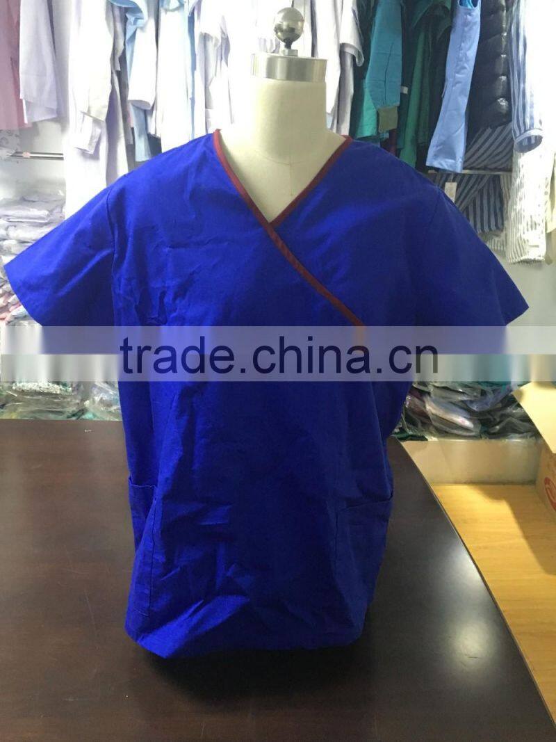 2016 New Style Medical Scrubs Wholesale/nursing uniform Medical Uniform Scrubs cheap/OEM scrub suits tops & pants manufacturer
