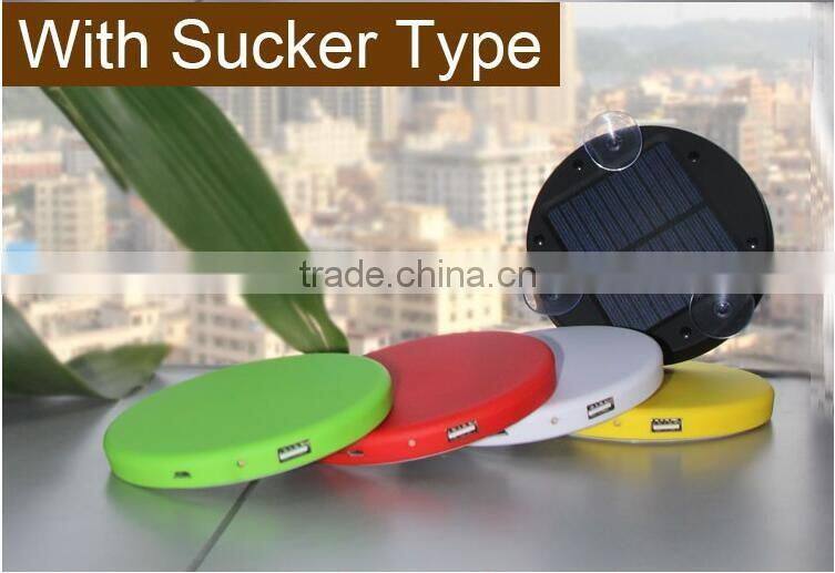 Window Sucker Type Solar Power Bank Charger