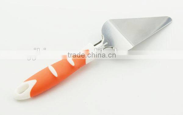 18-0 stainless steel body cake turner soft plastic handle