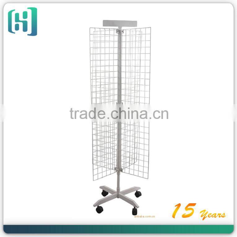 iron metal hair bow display rack wire mesh hanging shelf HSX-S0120