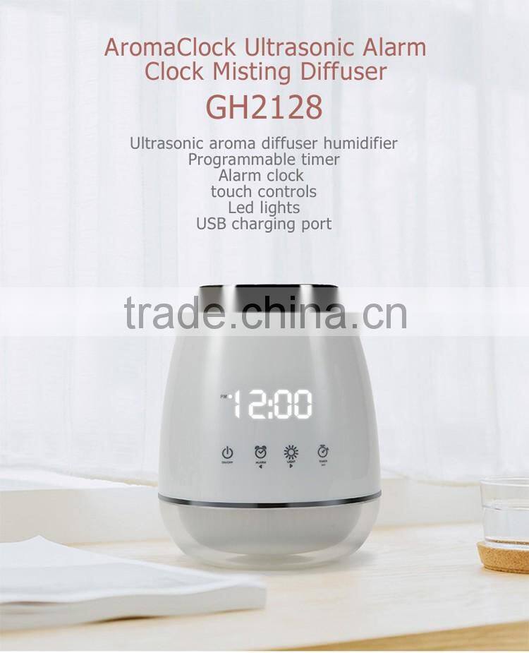 2016 newest design ultrasonic humidifier aroma diffuser with USB charging port GH2128