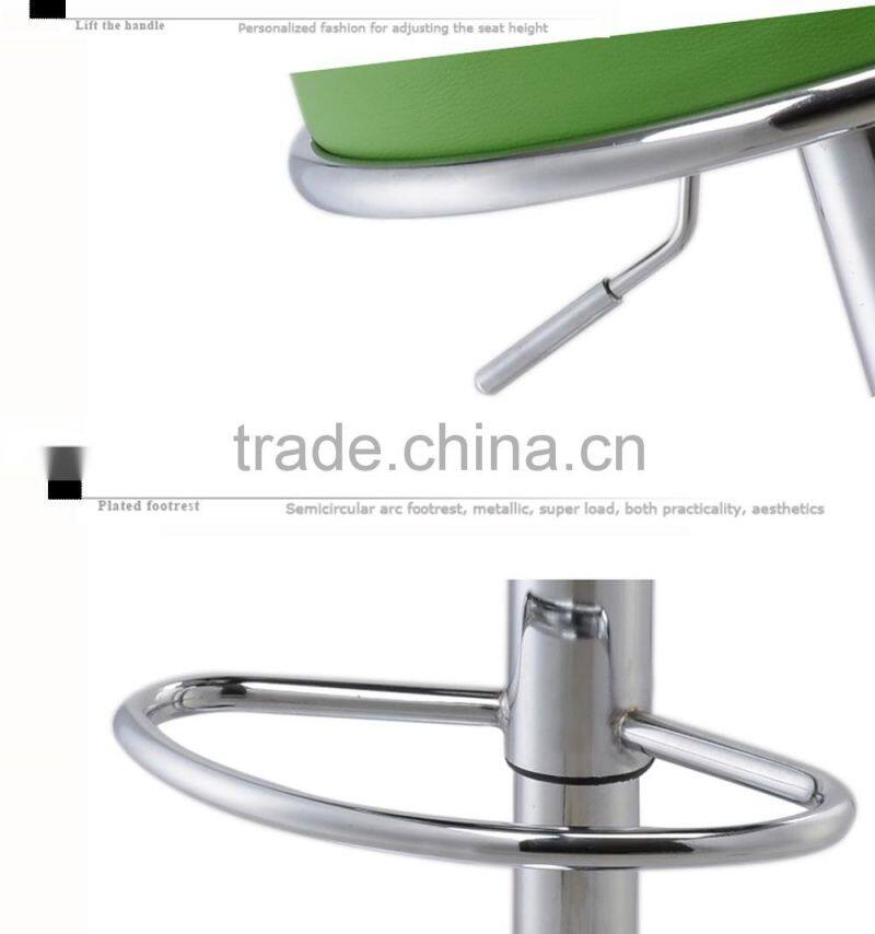 Beautiful beige leather bar stools, up and down bar stool for sale