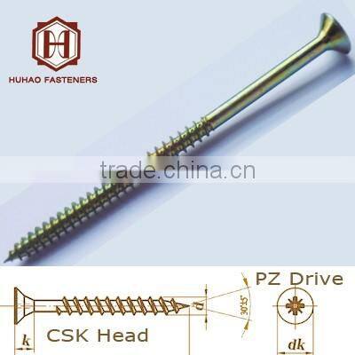 Hardware accessories 3.0*40mm countersunk head fibreboard screw