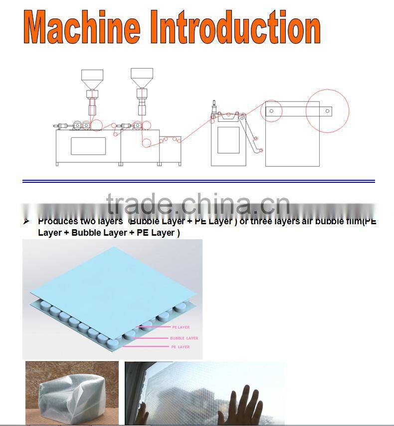 3 layer air bubble film machine manufacturer 7000kg big bubble machine