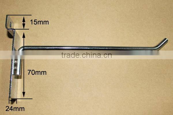 Hot sale chrome wire slatwall hook