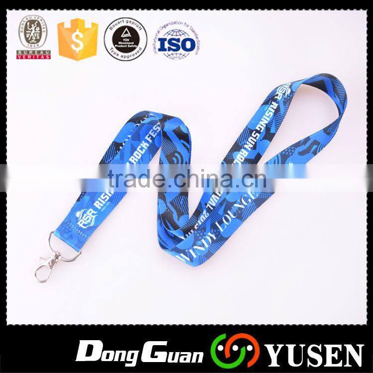 Good quality polyester heat transfer printed lanyard for kids