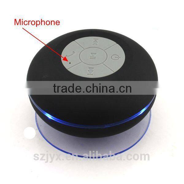 Waterproof BTS-06 Wireless Bluetooth Shower Speaker with Microphone