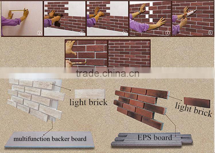 Easy install foam brick panel for wall cladding