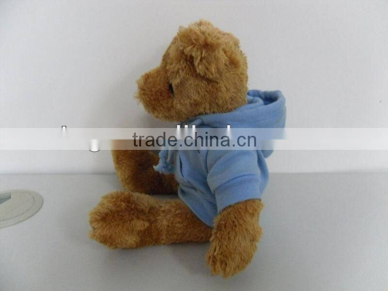 8 inch Plush bear with hooded