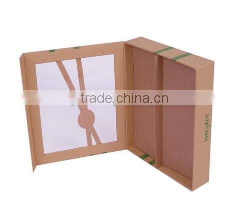 Customized Paper box with clear PVC window/kraft paper box