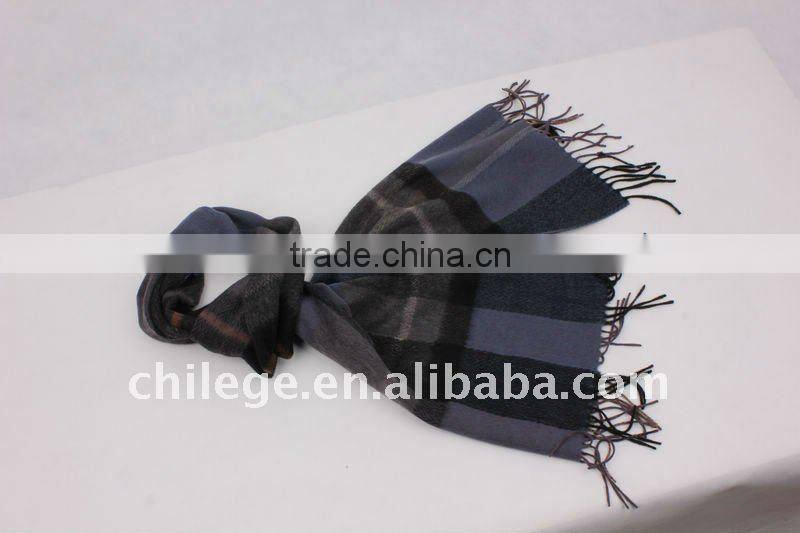 Men cashmere scarf winter men scarf checked men scarf stoles and shawls fleece set