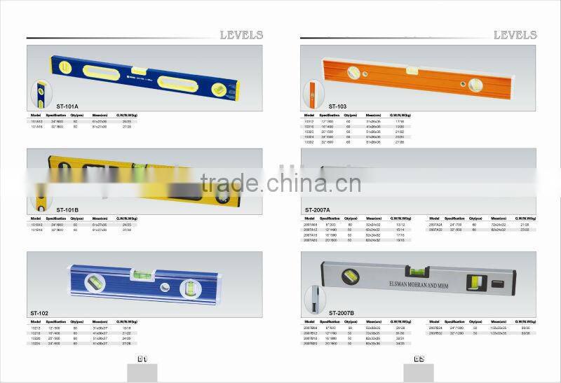 High intensity Spirit Level Construction Hand Tool/ Measuring Tool