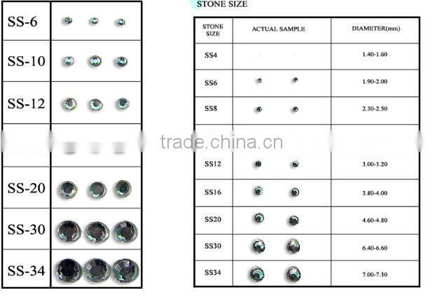 New arrival Opal flat back rhinestones for dress