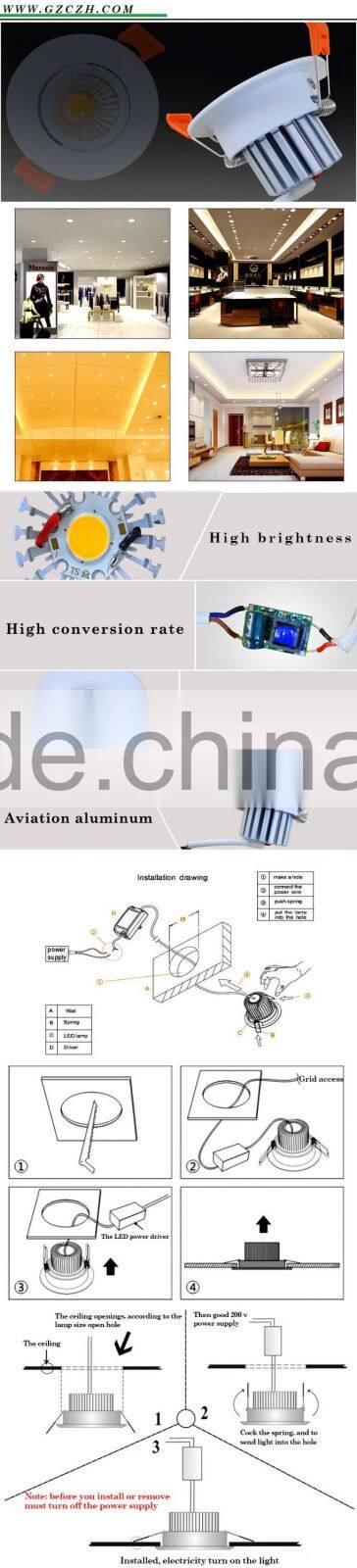 LED ceiling led light 3W led down light led ceiling spot light