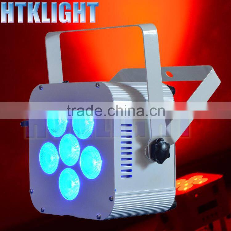 6*18w 6in1 rgbwa uv led rgb wireless rf remote control