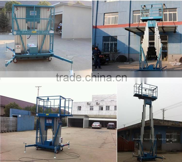 Adjustable Double Mast Portable Lifting Platform Price