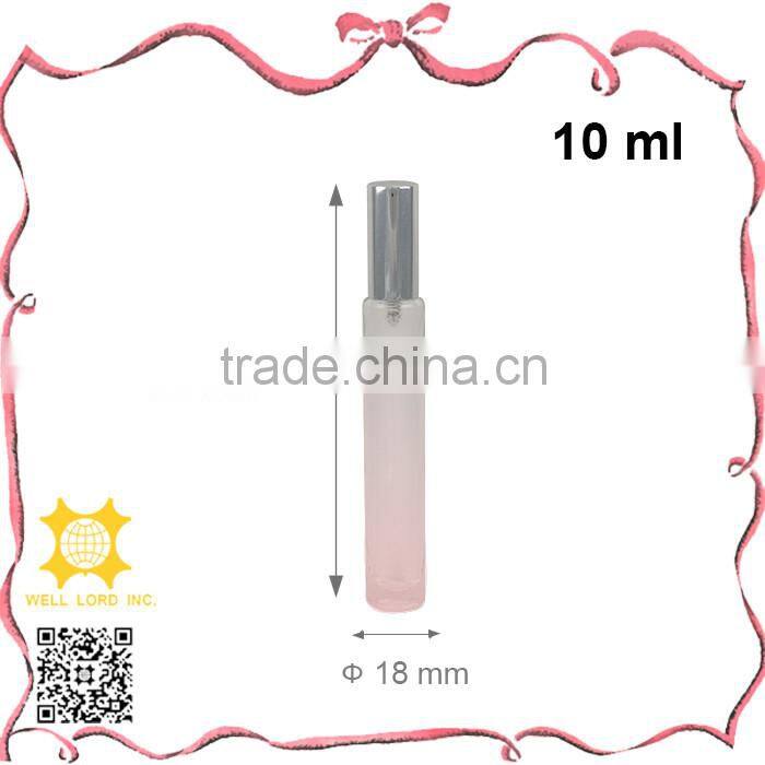 Best travel gift mini size rosepink glass bottle perfume pump sprayer